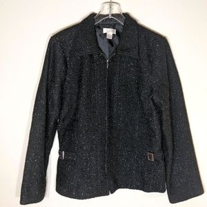 Christopher & Banks Sparkly ✨ Black Jacket